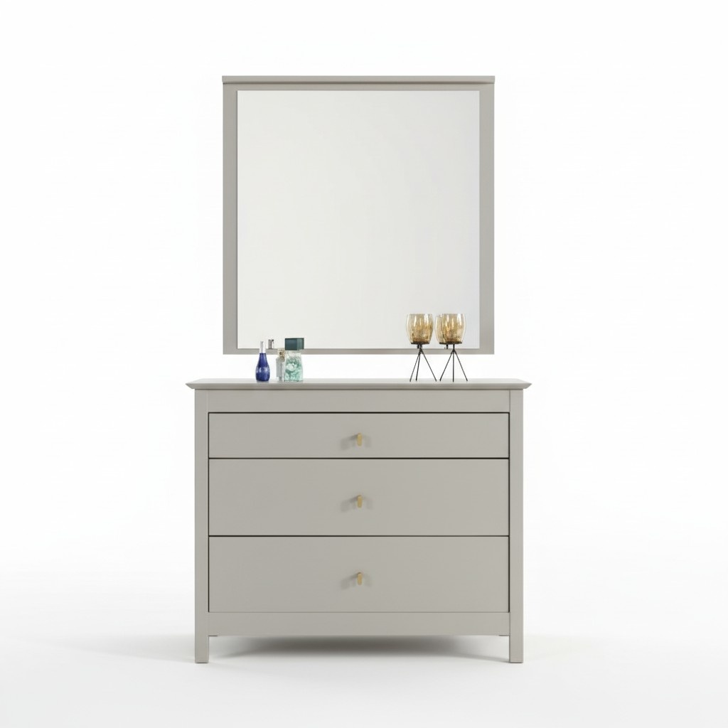 Sideboard with mirror, dresser, hallway cabinet, 2-piece sideboard.