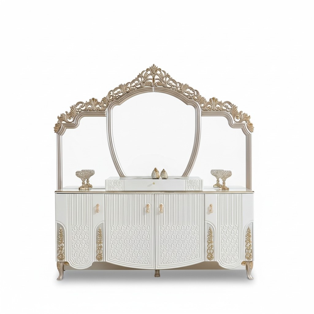 Sideboard with mirror luxury rocking modern living room material