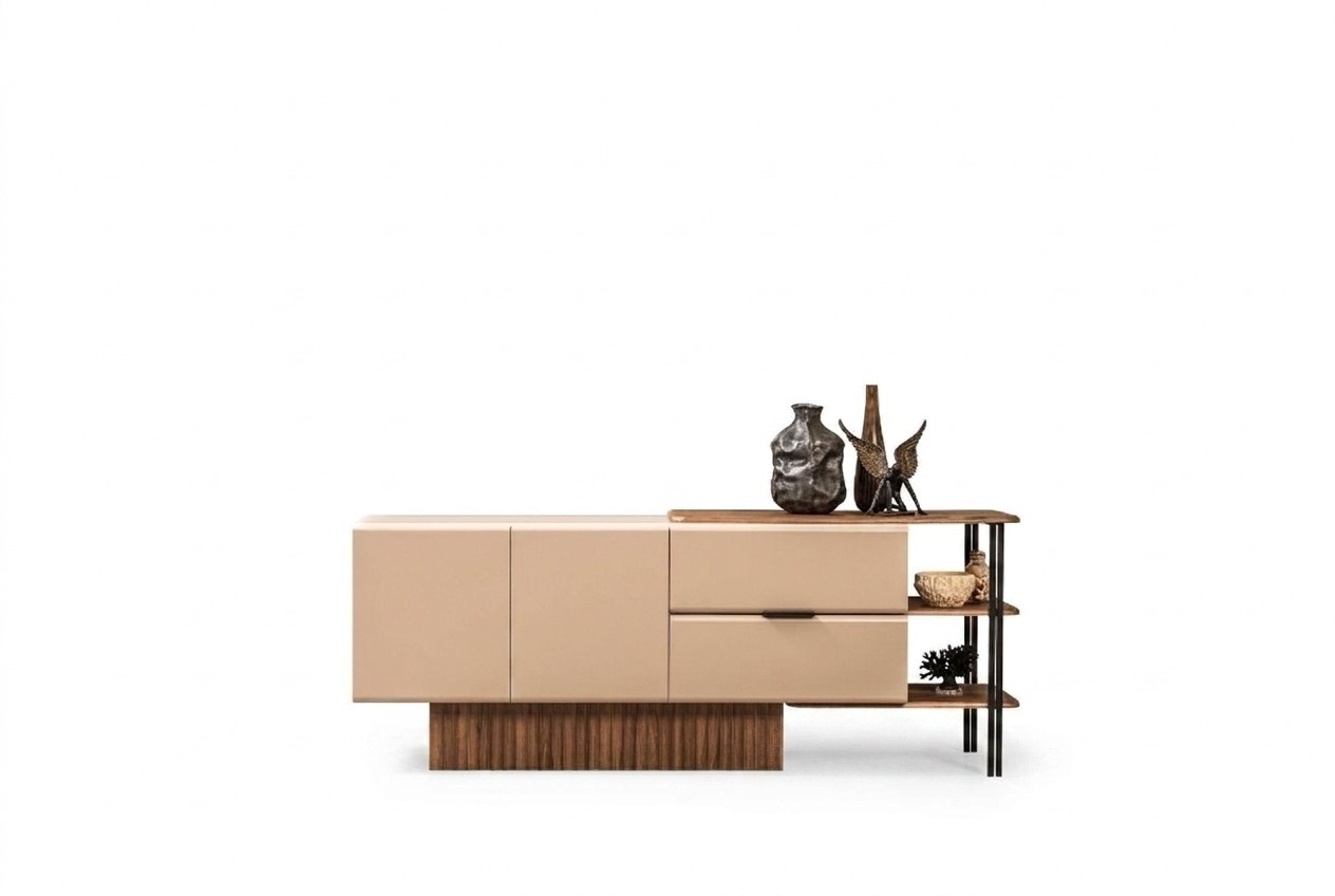 Sideboard Sideboard Wooden cabinet Chest of drawers Cabinet Wood Beige Modern
