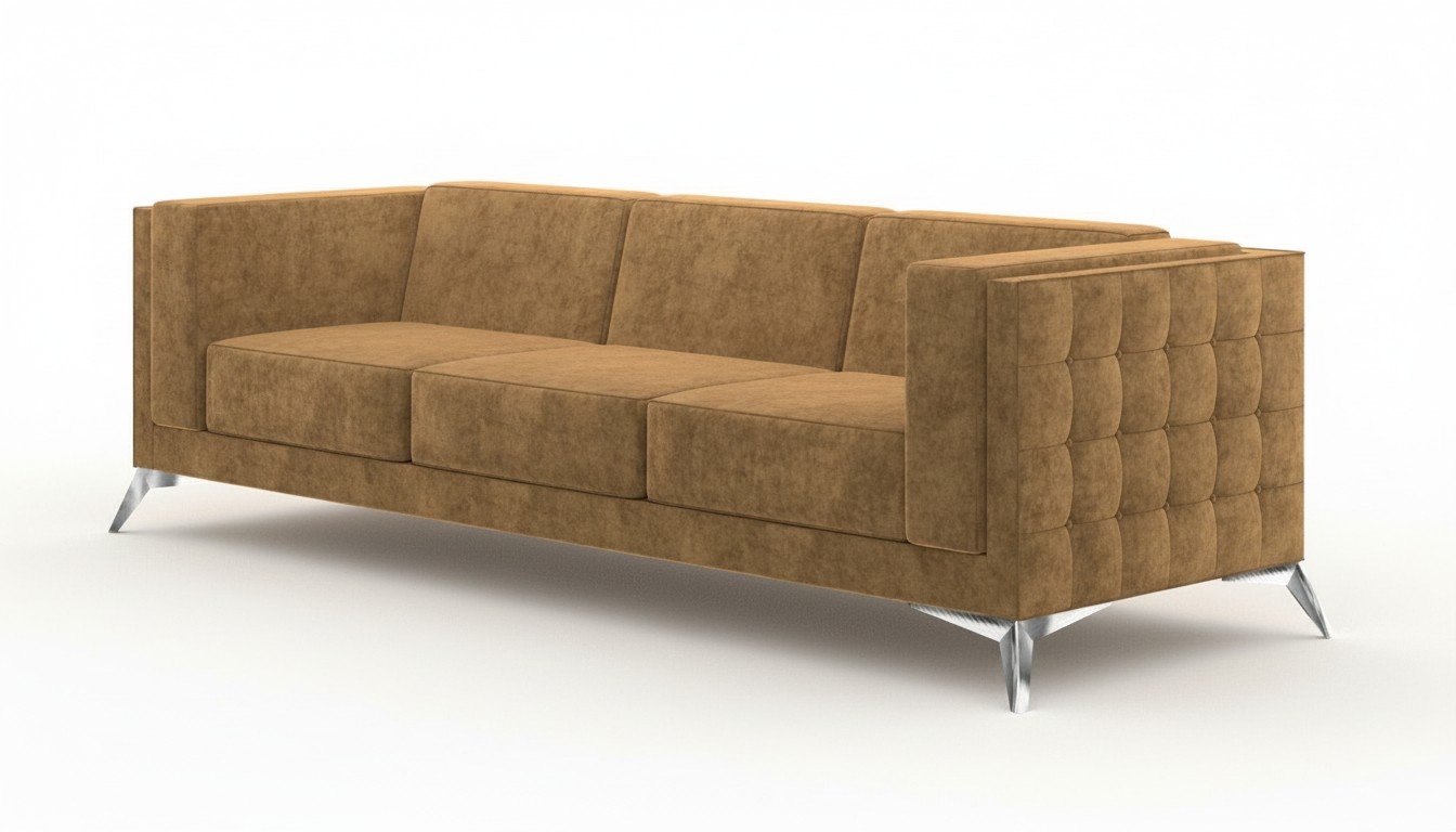 Seater Couch Upholstery Sofa Textile Fabric Chesterfield Couches Set Three Seater