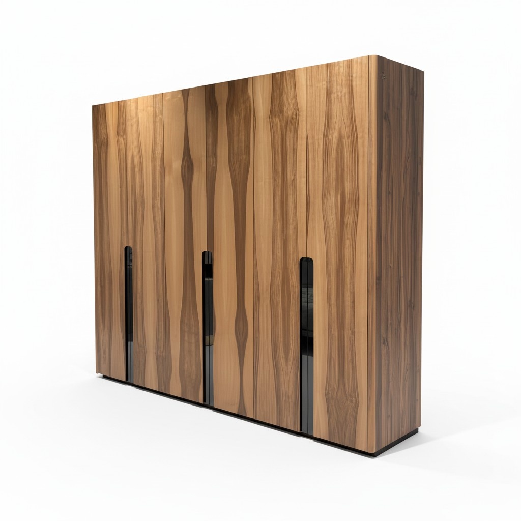 Six Door Wardrobe Closet Bedroom Wood Furniture