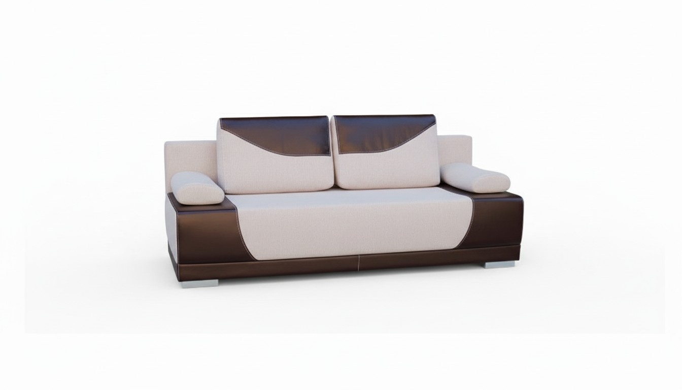 Sleeper sofa convertible couch 3-seater sleeping function + storage compartment designer sofa