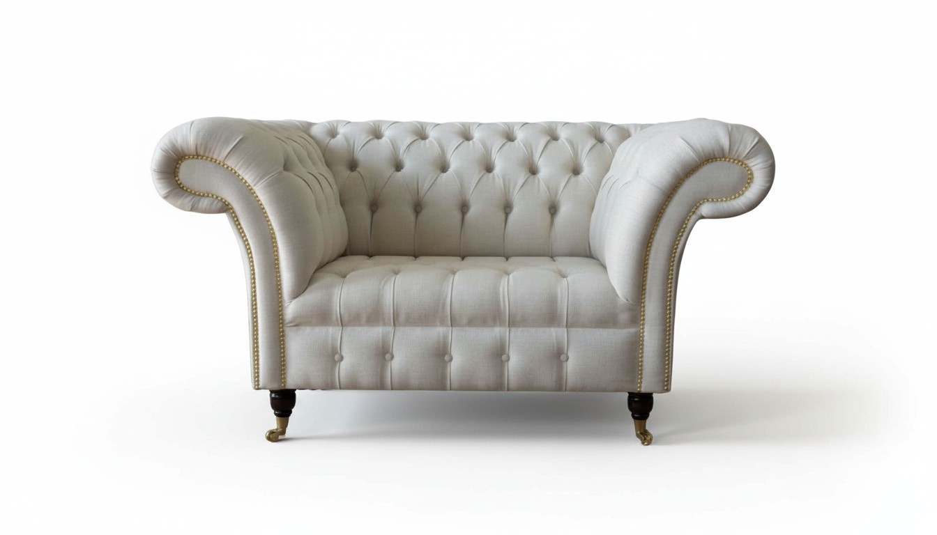 Sofa 1.5 seater couch design upholstery modern textile fabric couches new