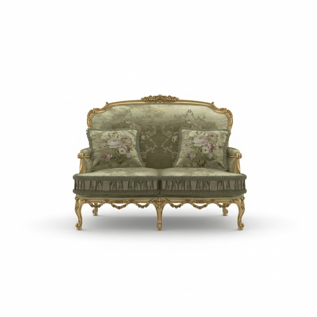Sofa 2 Seater Classic Couches Luxury Furniture Upholstery Two Seater
