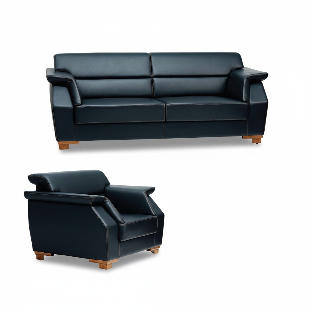 Sofa 2-Seater Couch Sofas Upholstered Sofas Luxury Leather Office Furniture