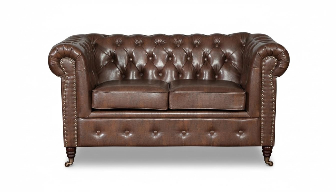 Sofa 2 Seater Design Sofas Leather Two Seater Upholstery Modern Seat Fabric New