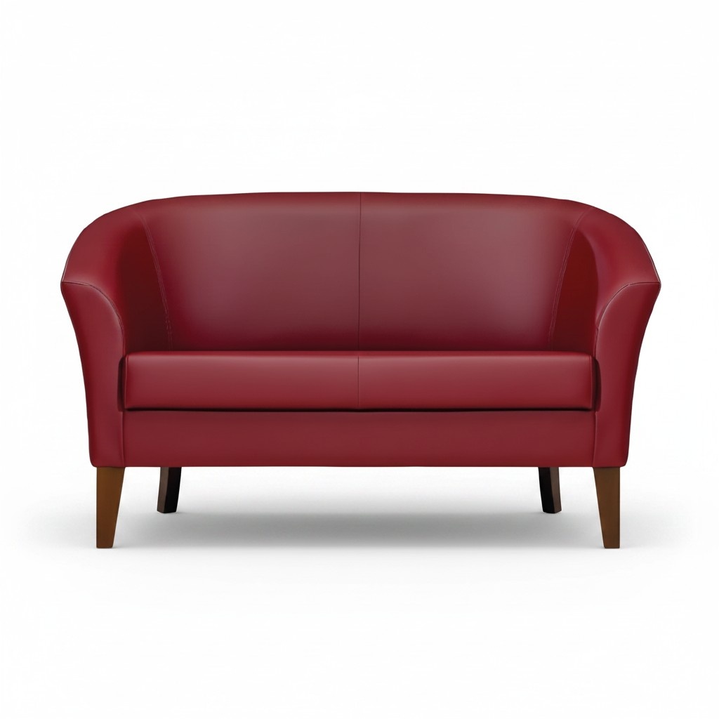 Modern 2-Seater Sofa Lounge Designer Reclining Upholstered 2-Seater Leather Sofa