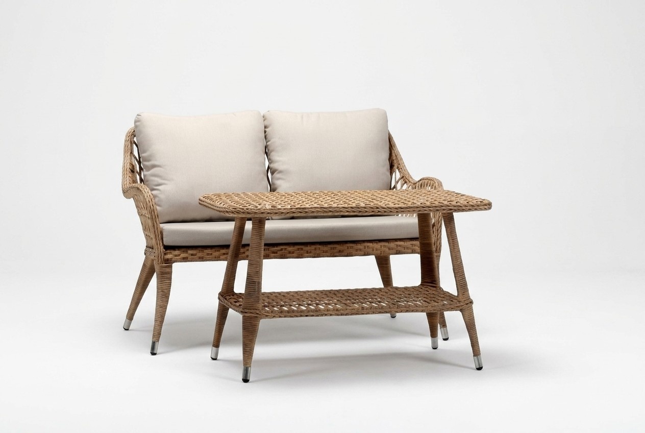 Sofa 3-seater coffee table set sofas three-seater rattan table luxury modern