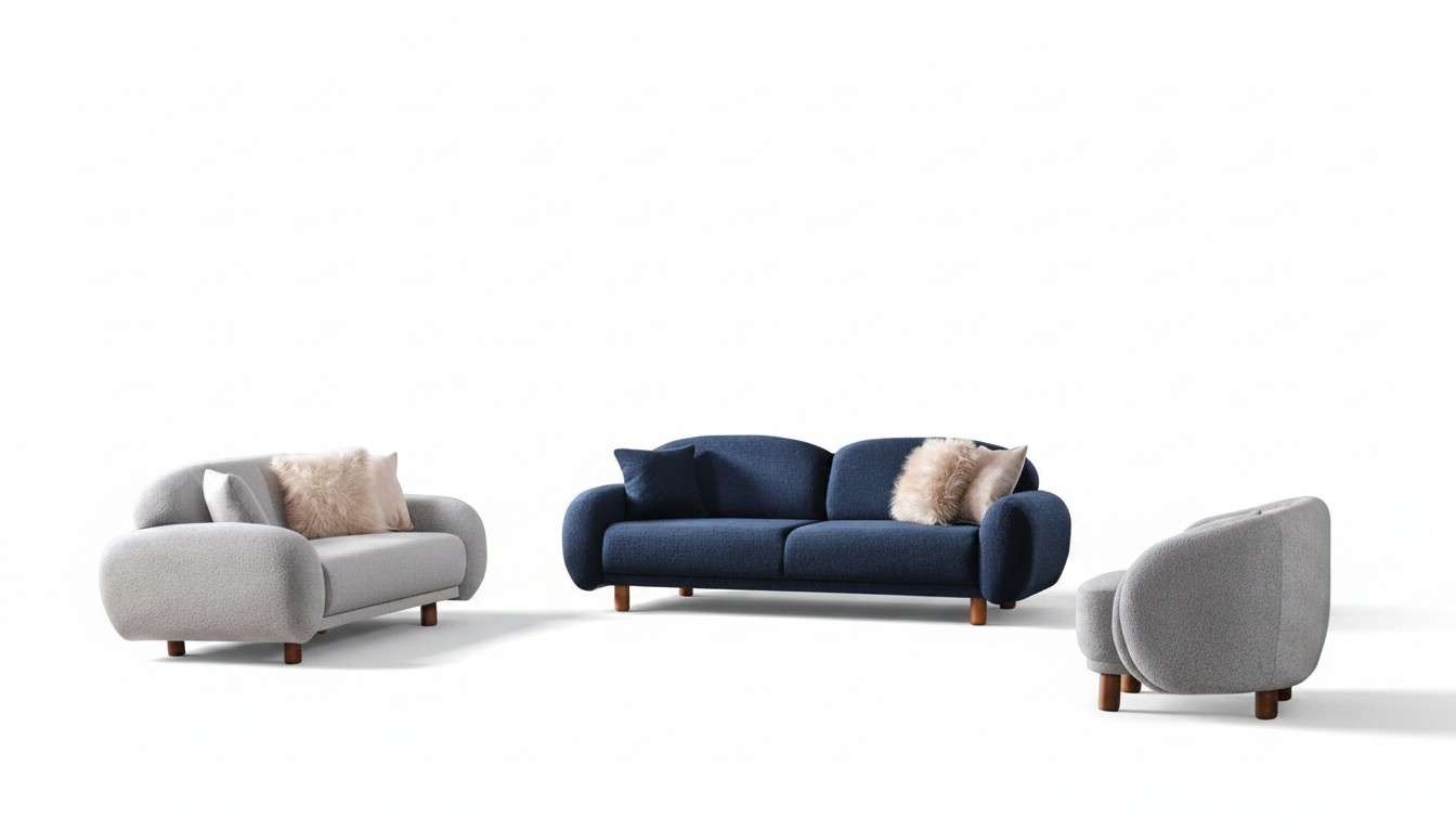 Sofa 3-seater couch seating group armchair sofa set living room furniture 3-piece set