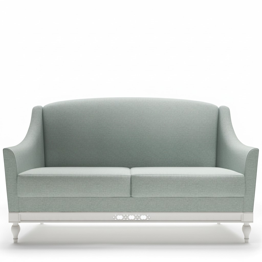 Living room modern style 3-seater sofa textile upholstered - collection Florence