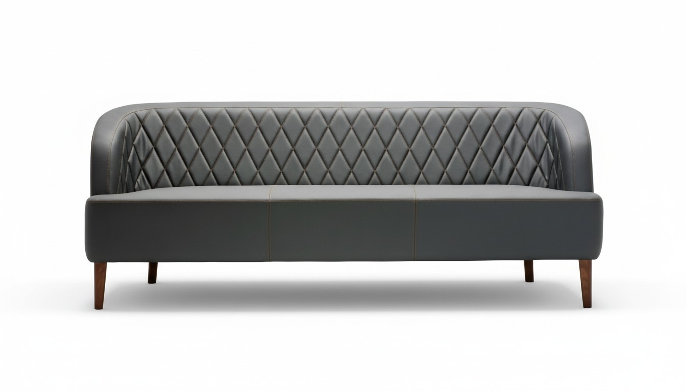 3-Seater Leather Wood Modern Sofa Upholstered Couch Sofa Design Luxury