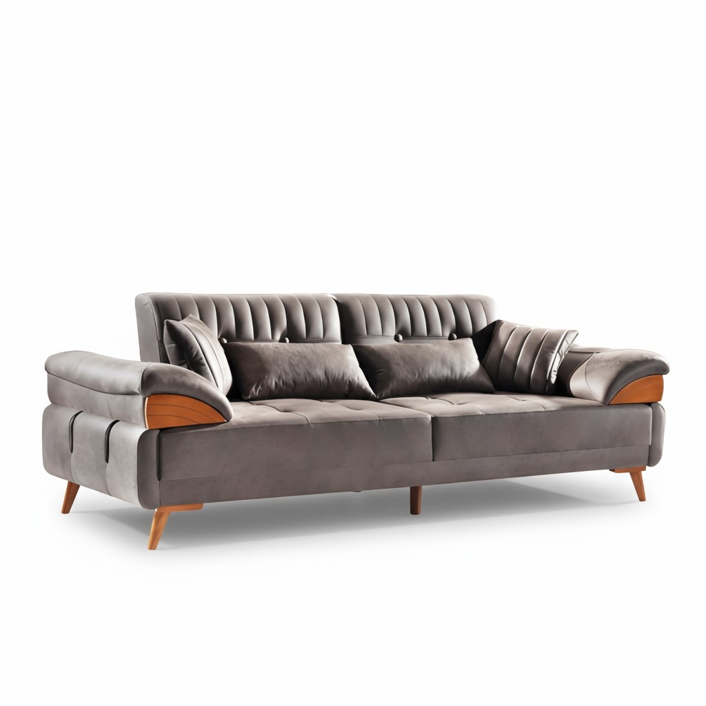 3-Seater Sofa Leather Sofa Couch Living Landscape Set Modern Design Seat