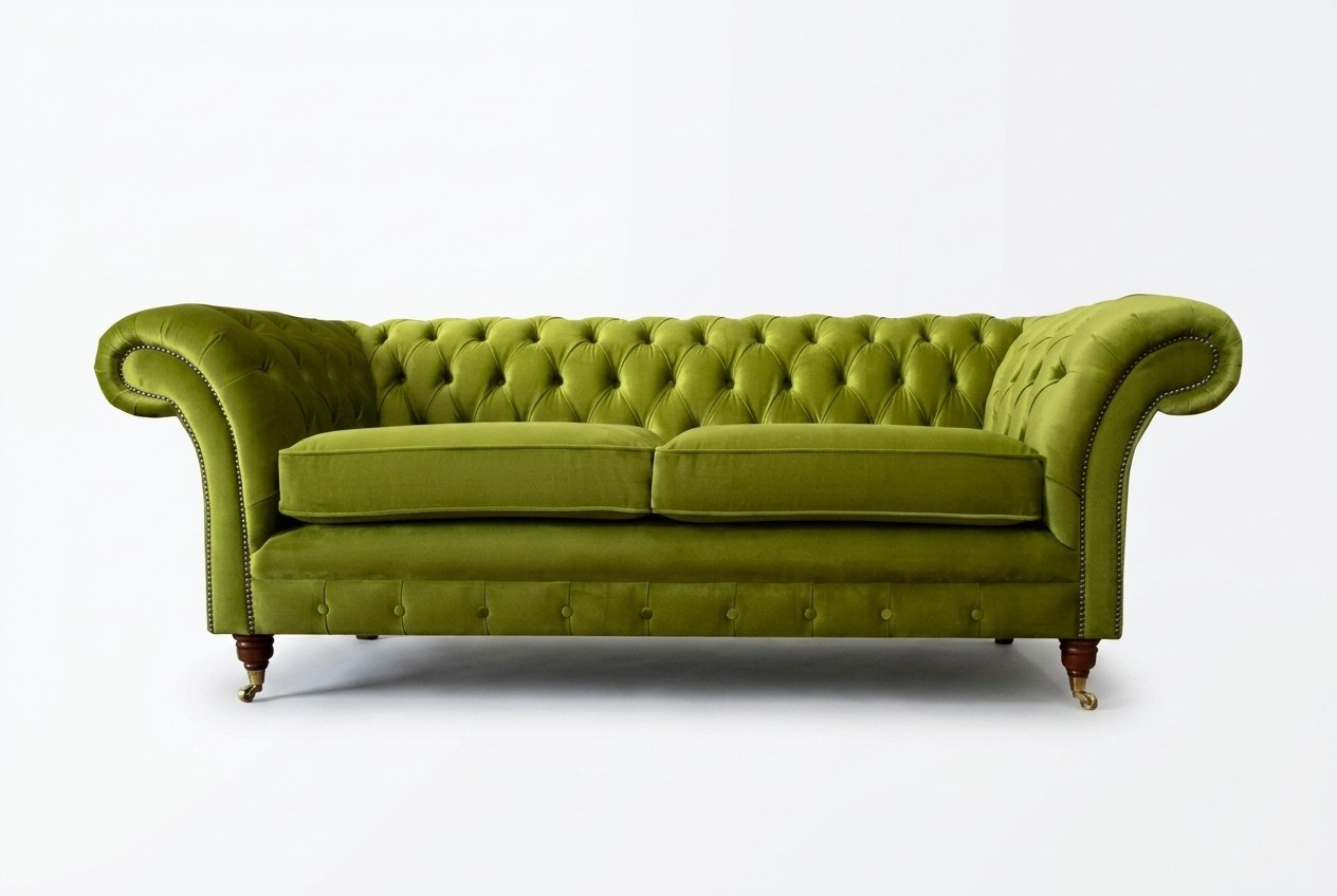 Sofa 3 Seater Living Landscape Sofas Upholstery Set Textile Fabric Three Seater New