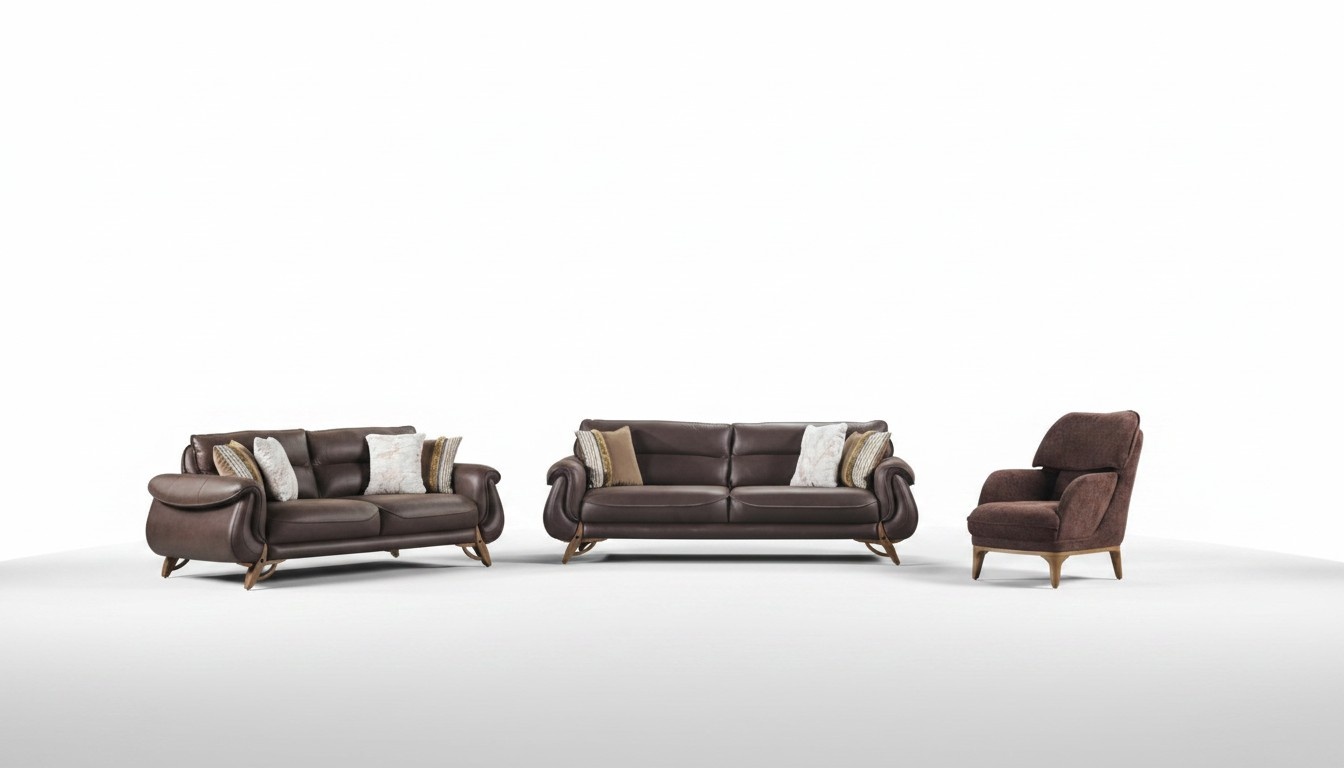 3-Seater Sofa Living Room Couch Complete Sofa Lounge Set Relaxation Set 3-piece
