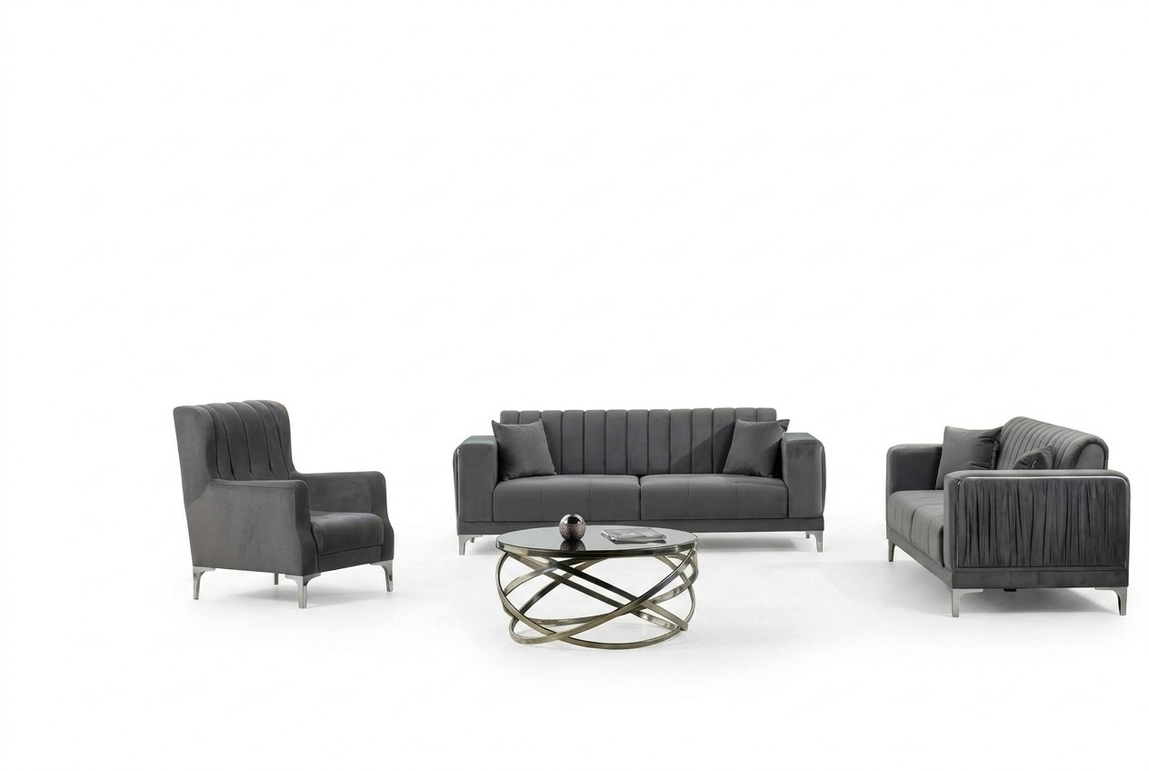 Sofa 3-seater living room set couch complete sofa lounge set relaxation set
