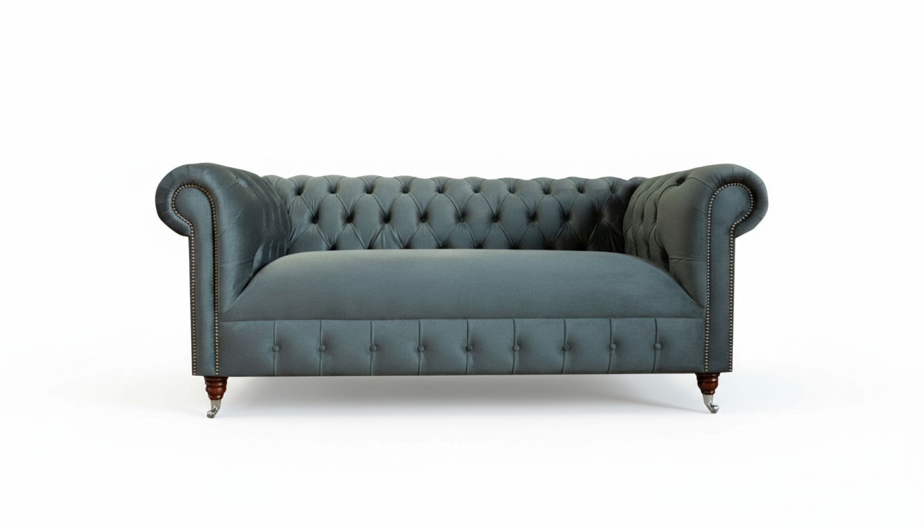 3-Seater Sofa Living Room Modern Design Couch Sofa Gray Textile Furniture Textiles New