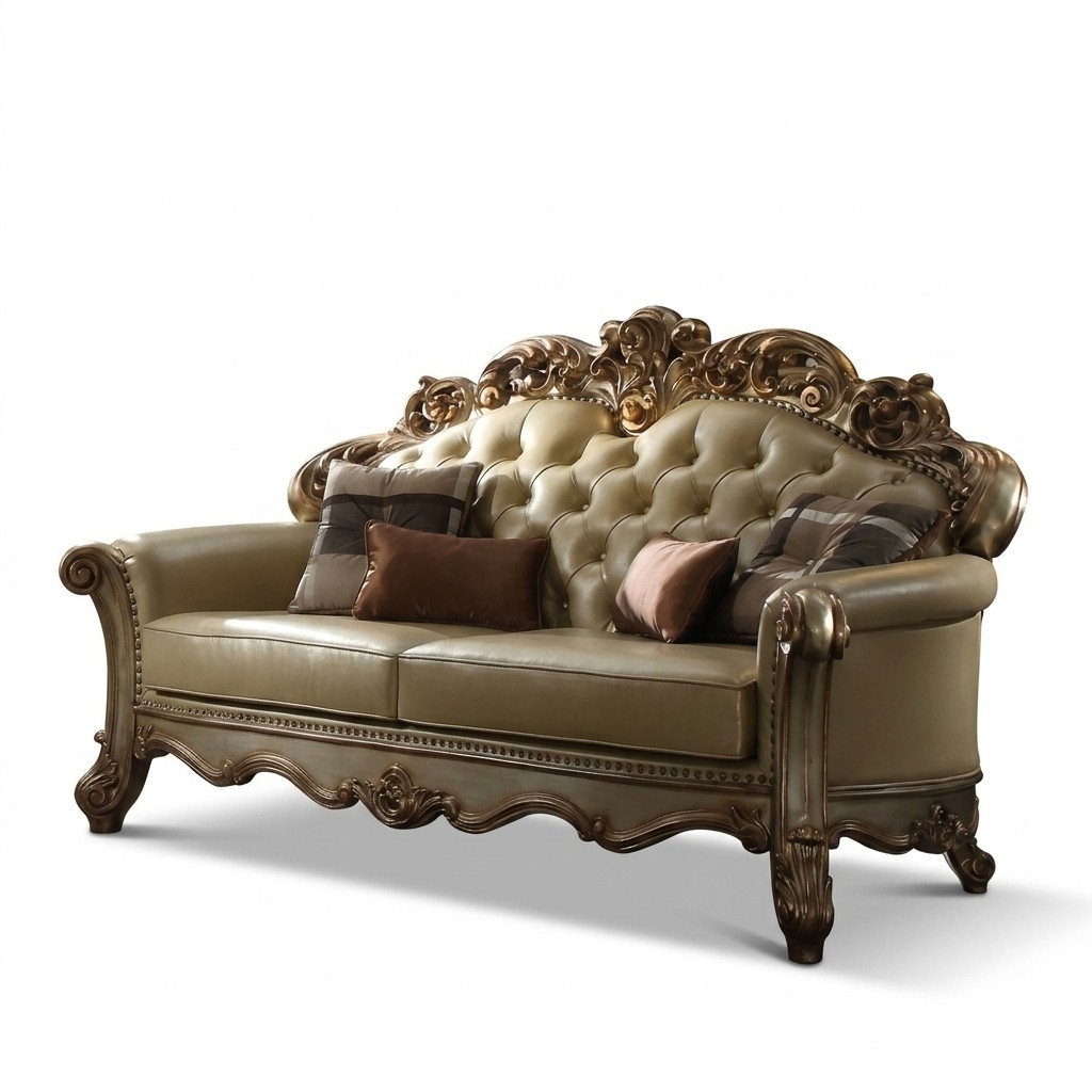 3-Seater Luxury Sofa Baroque Sofa Chesterfield Royal Classic