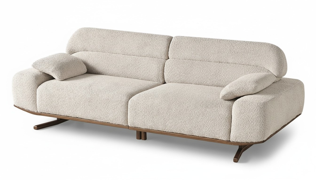 3-Seater Sofa Modern Living Room Upholstered Furniture Three-Seater Upholstered Sofa