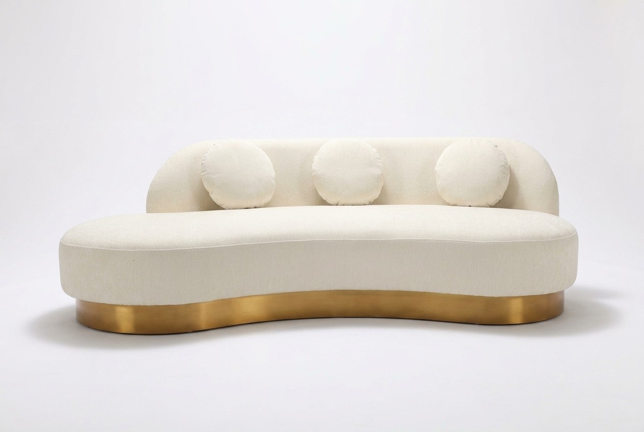 Sofa 3 Seater Upholstery Textile Modern Relax Seat Luxury Furniture Living Landscape Velvet