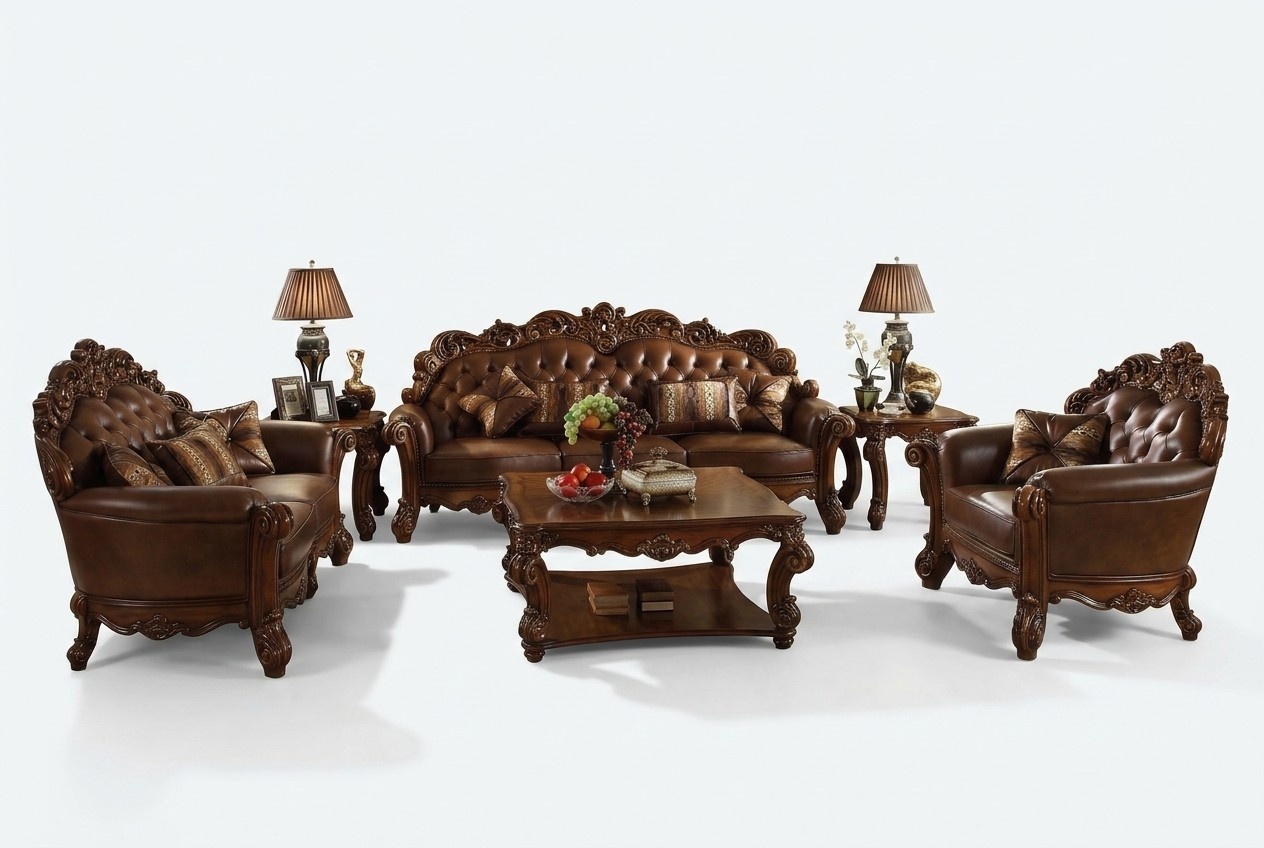 Sofa 4 Seater Living Landscape Sofas Couch Upholstery Set Leather Four Seater 289cm