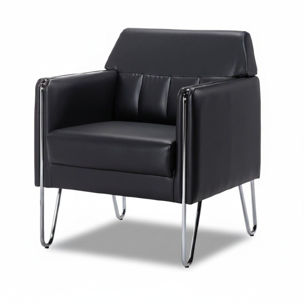 Sofa Armchair Recliner Upholstered Armchair Couch Lounge Black Office Hotel Club