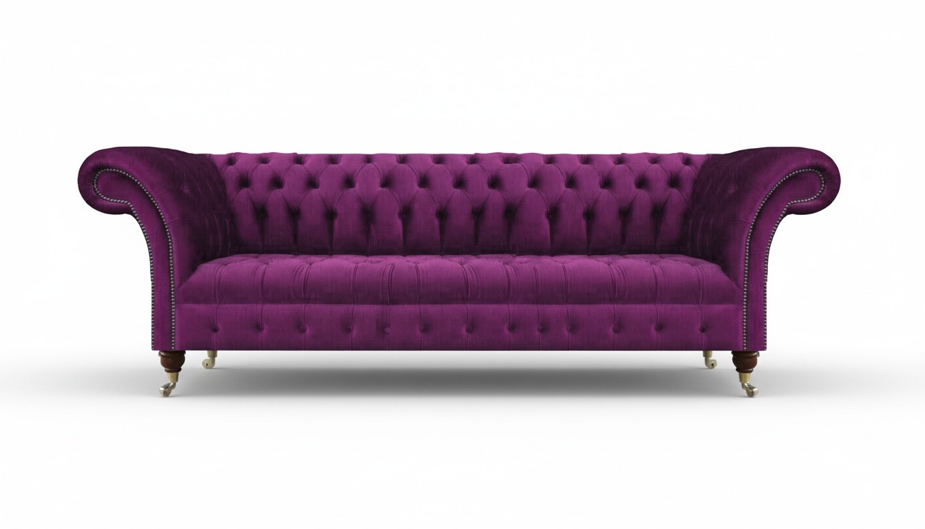 Sofa Couch Four Seater Luxury Furniture Chesterfield Living Room Upholstered Sofa