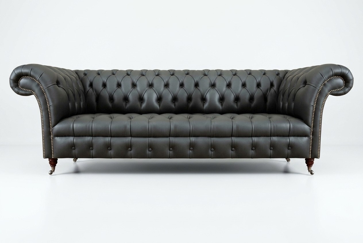 Sofa four-seater couch leather sofa living room modern luxurious upholstered furniture
