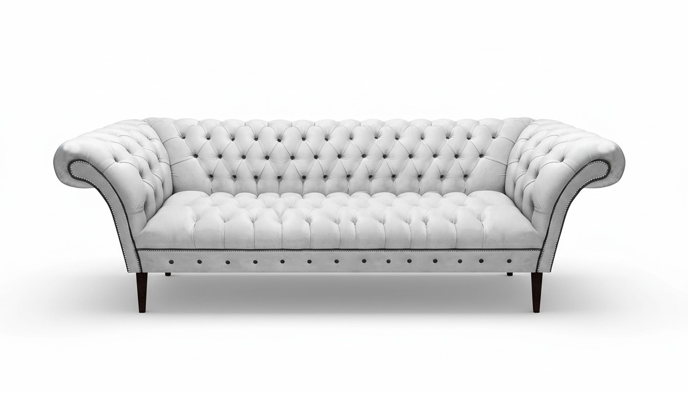 Sofa Four Seater Couch Modern Chesterfield Upholstered Sofa Living Room Upholstered Sofa