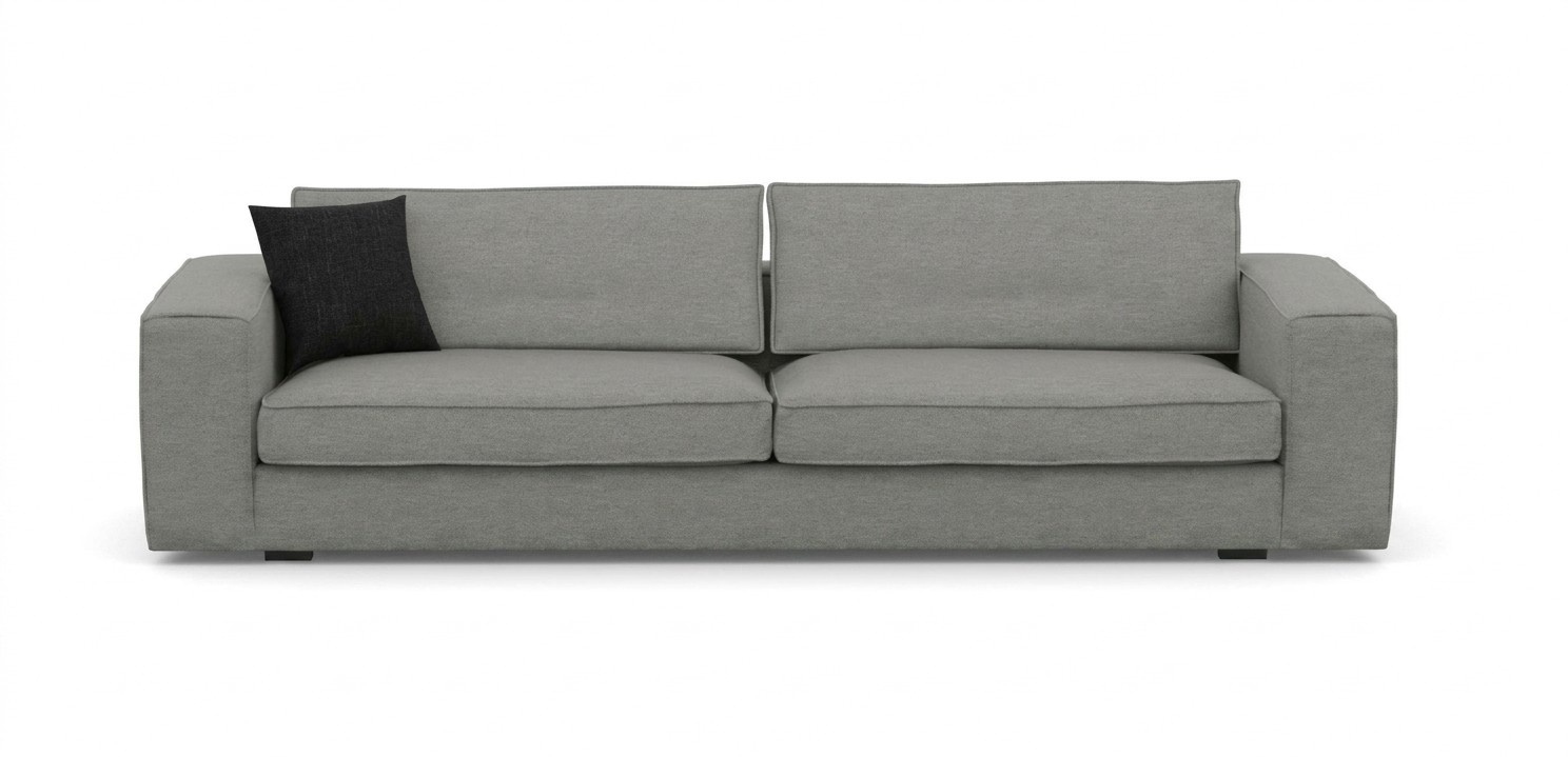 Sofa in modern design, light style, and soft comfort.