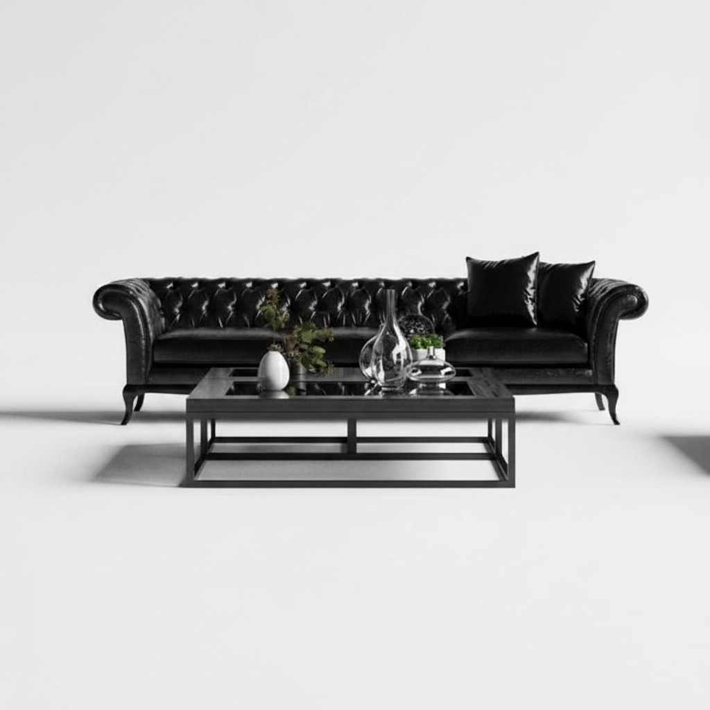 Sofa in a modern style. Concise. Comfortable. Tasteful.