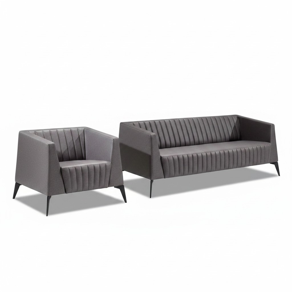 Sofa leather couch upholstery seat 3+1 seater set design couches sofas