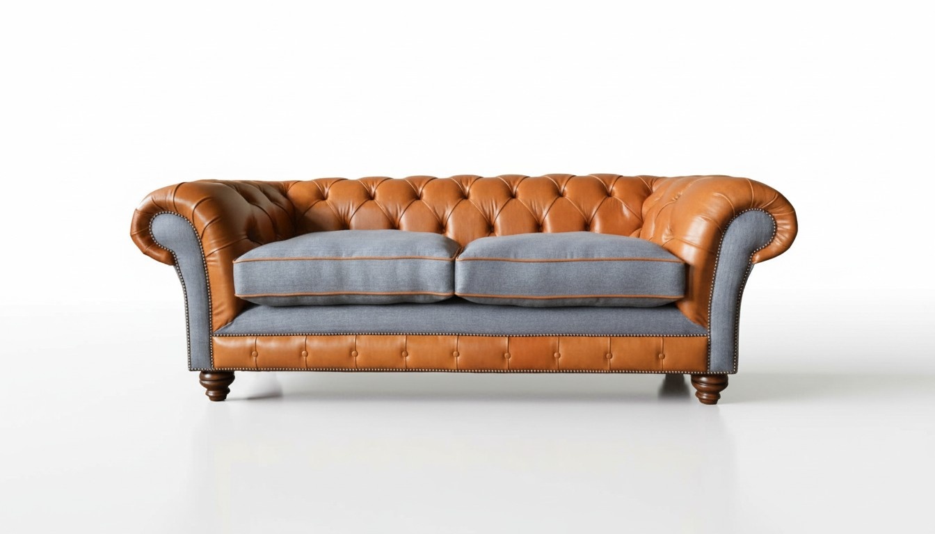 Sofa Luxury Leather Chesterfield Couch Sofas Upholstery 3 Seater Design