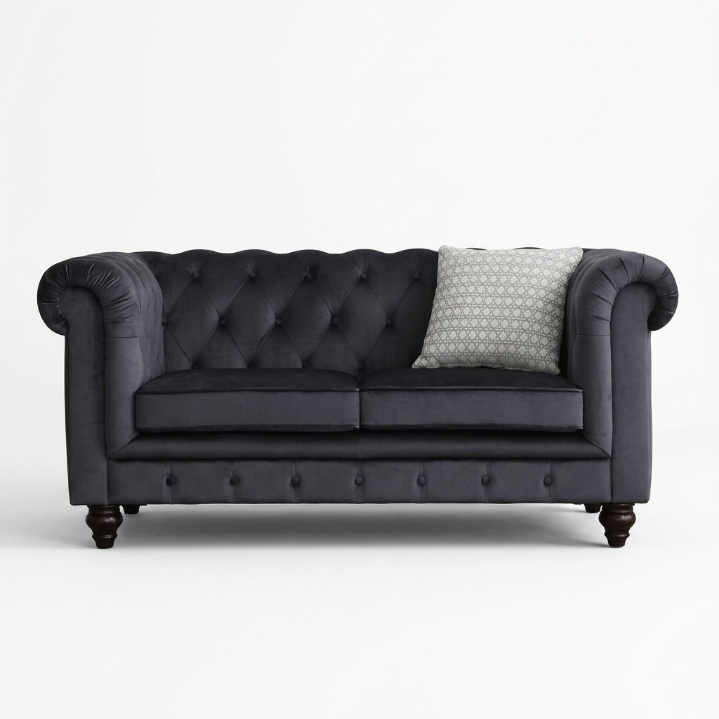 Sofa Luxury Textile Chesterfield Couch Sofas Upholstery 2-Seater Two Seater Couches