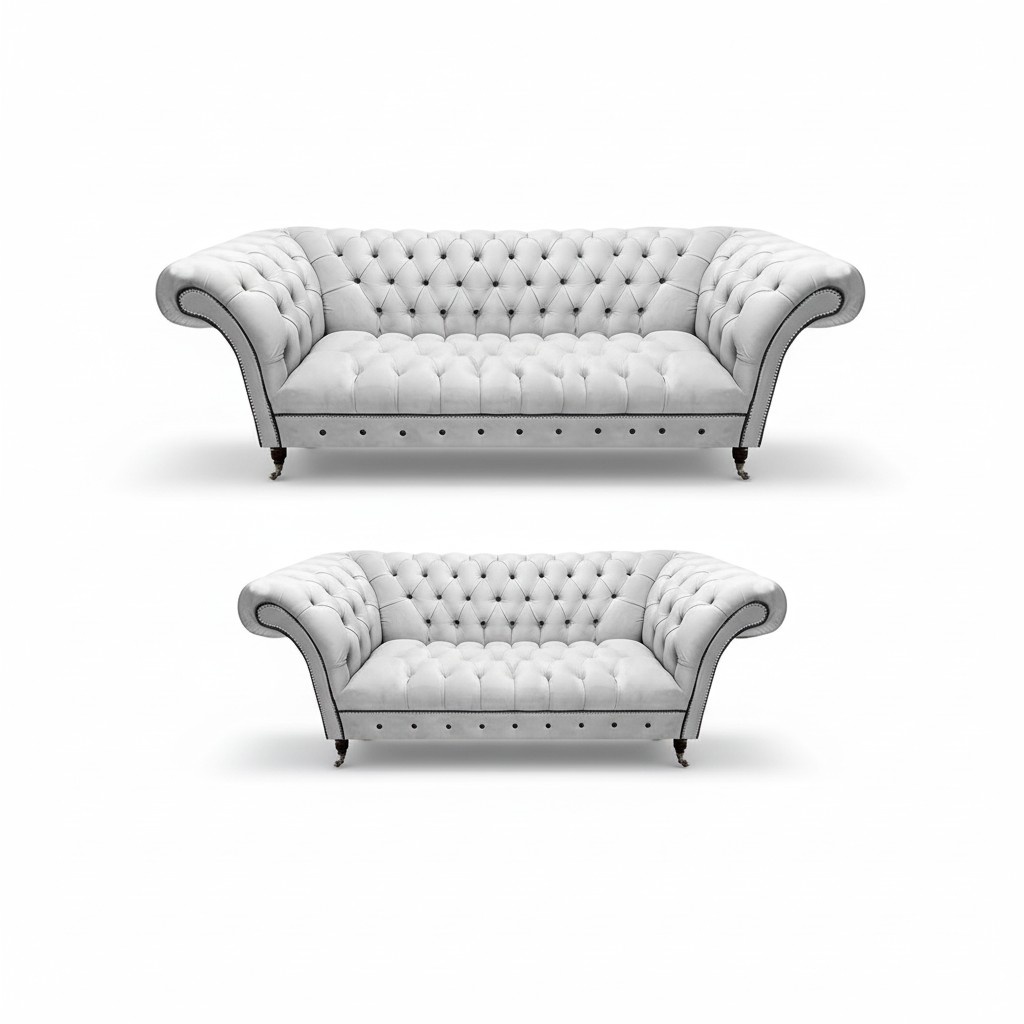 Sofa set 2-piece sofa three-seater with two-seater couch design furniture Chesterfield