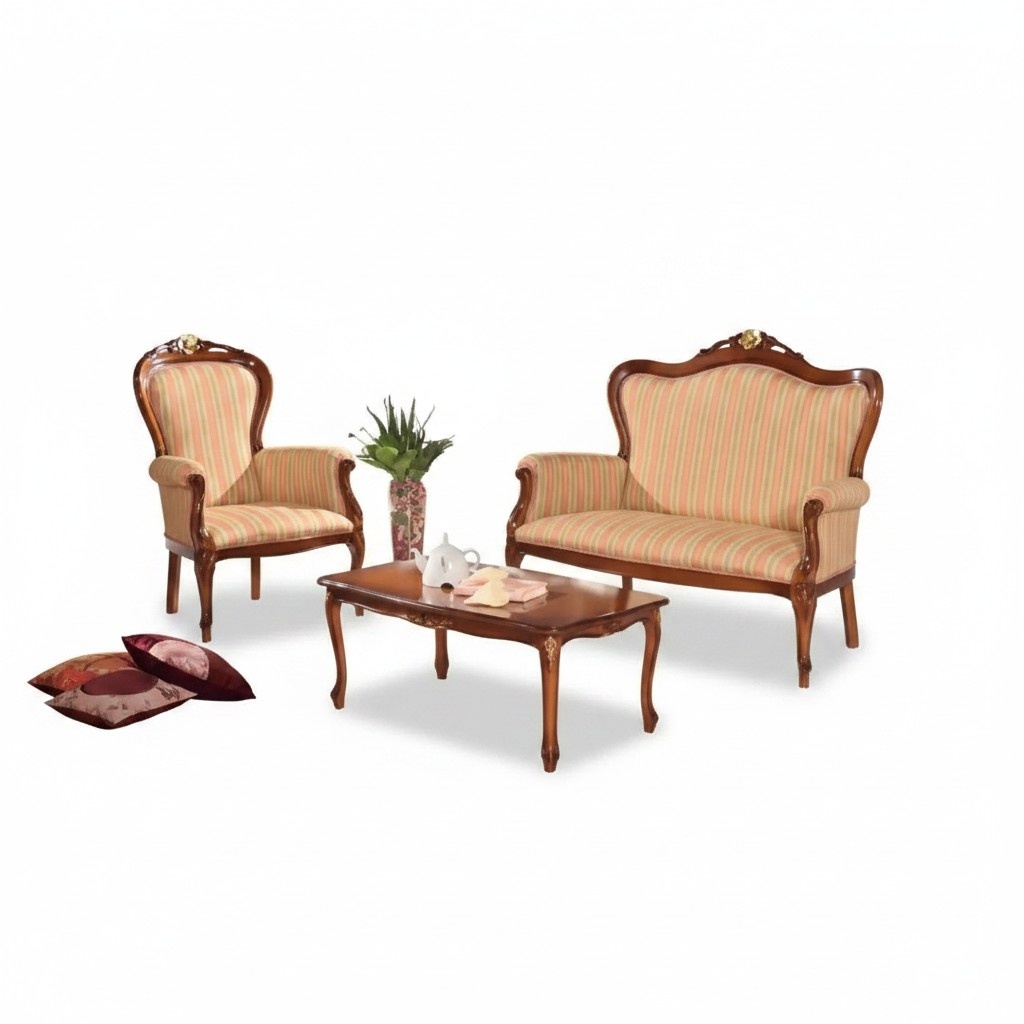 Sofa Set 2 Seater Set Design Sofa Upholstery Couch Classic Luxury New