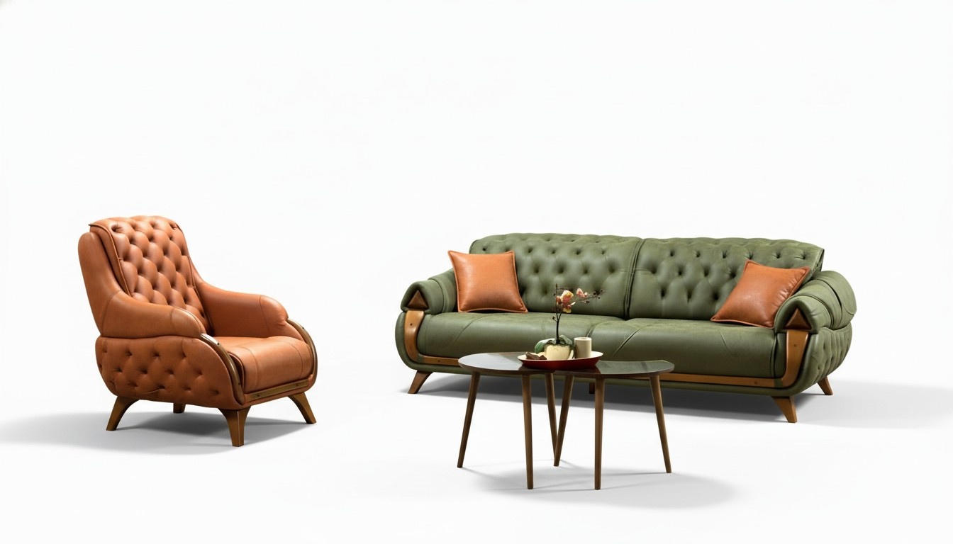 Sofa set 3+1 seating group sofa armchair Chesterfield sofas couch set luxury