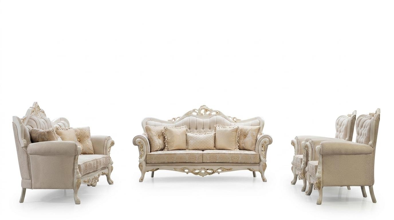 Sofa Set 3+3+1+1 Seater Set Design Sofa Upholstery Classic Couches