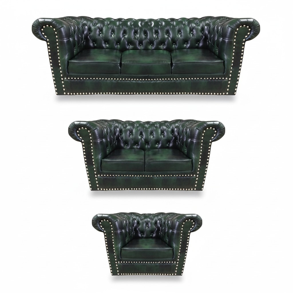 3-piece sofa set living room 3+2+1 modern design armchair Chesterfield