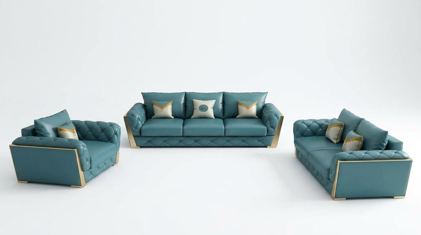 Sofa set 5pcs set seat upholstery sets 2x nightstand sofa coffee table new