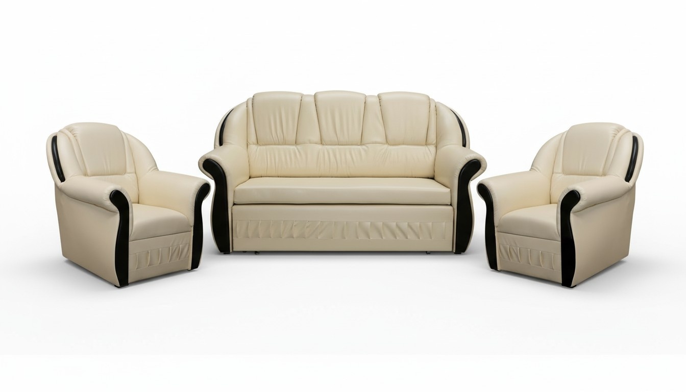 Sofa Set Sofa Upholstered Seat Couches 3+1+1 Sleeper Sofa Bed Drawer