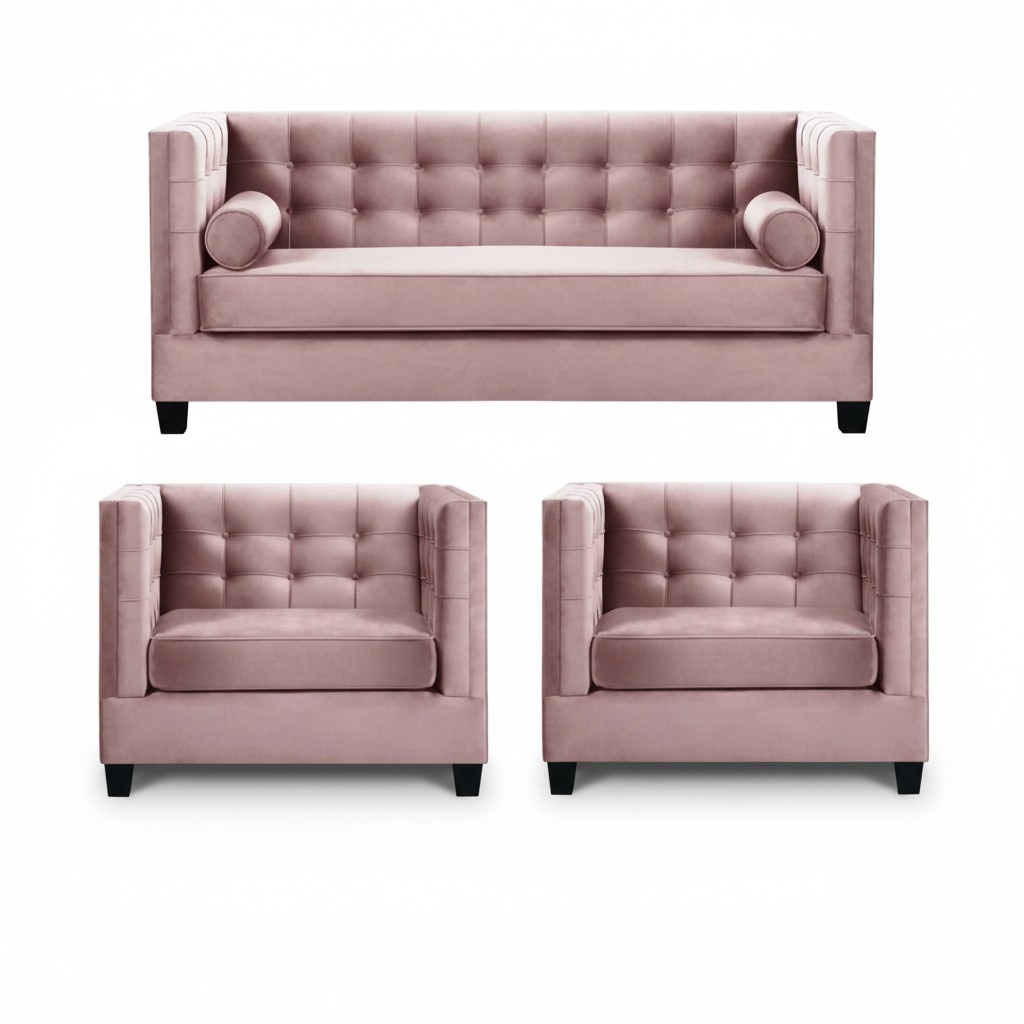 Sofa set couch velvet upholstery couches complete set sets living room furniture