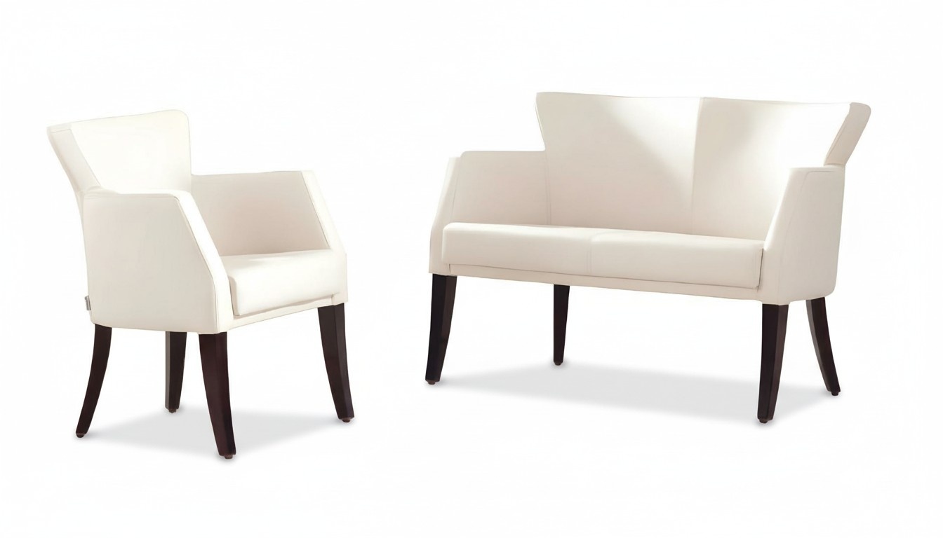 Sofa set design sofa 2-seater armchair upholstered luxury office furniture leather 1-seater