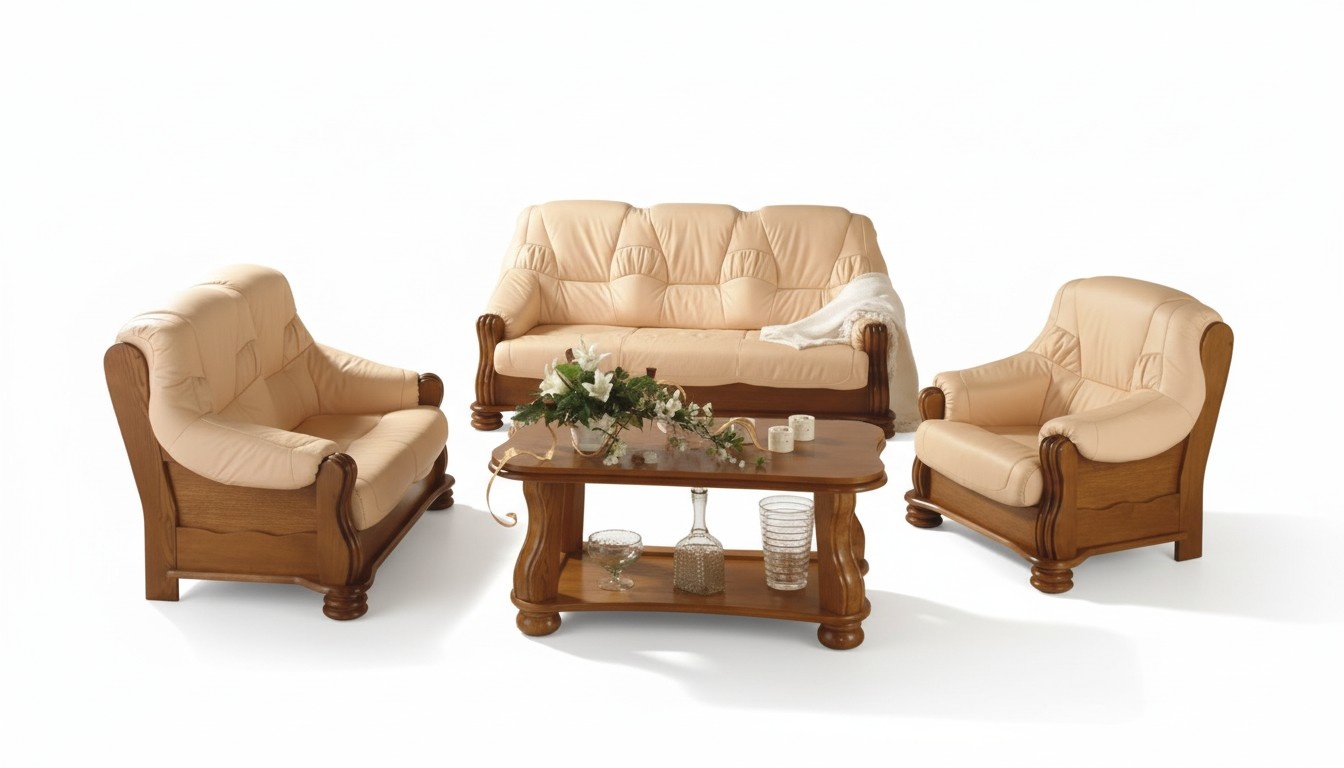 Sofa set leather sofa men club sofa couch upholstery seat 3+1+1 complete set