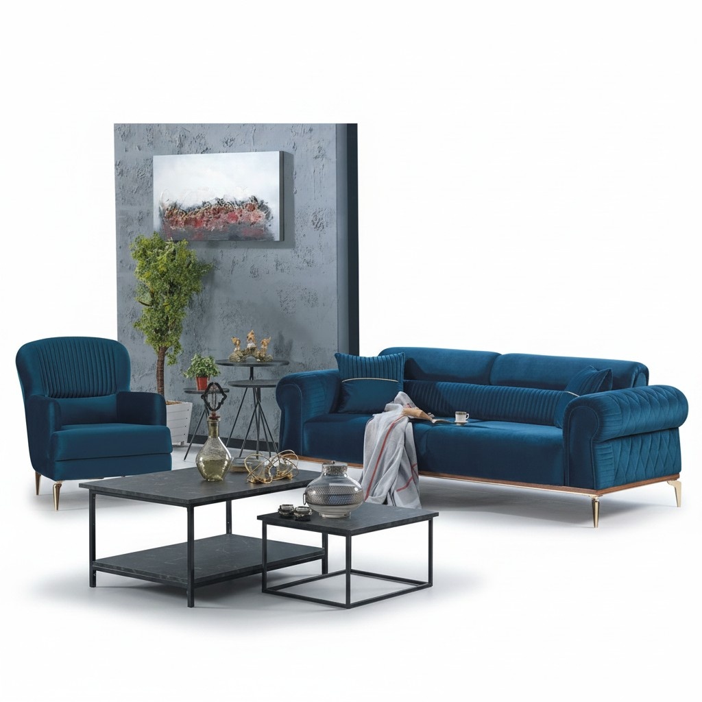Sofa set living landscape couch sofa seating group upholstered furniture seating group 2-piece