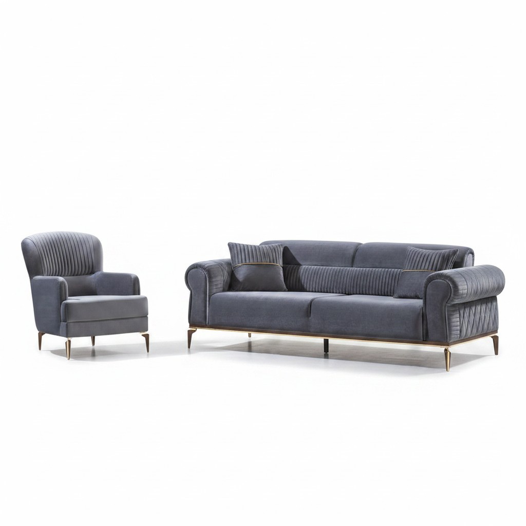 Sofa set living room couch sofa seating furniture seating group 3+1