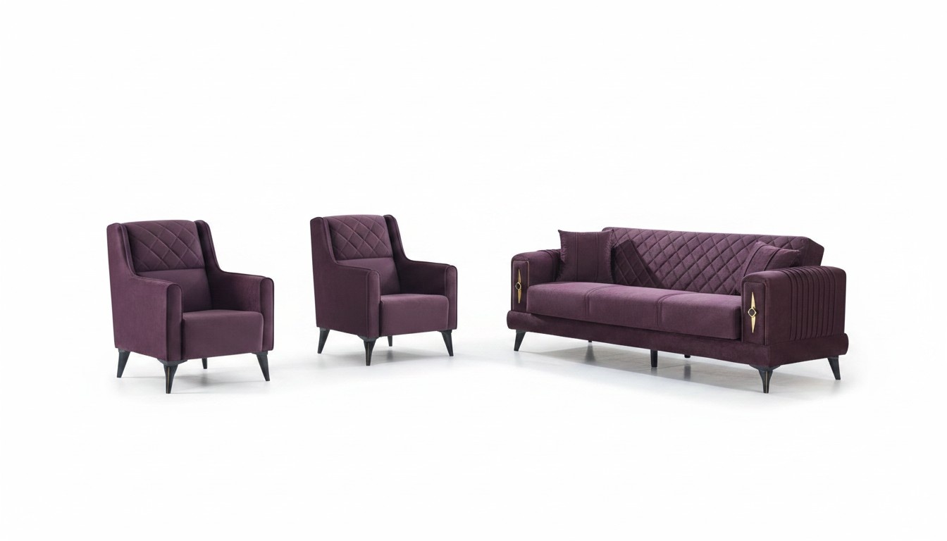 Sofa set living area couch sofa seating group seating furniture 3-piece