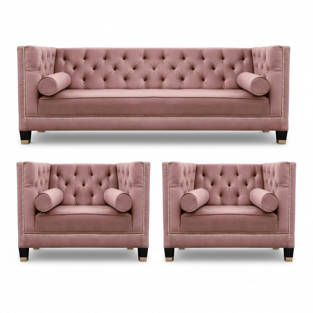 Luxury Sofa Set 311 Armchair Italian Furniture Seating Couch Set New
