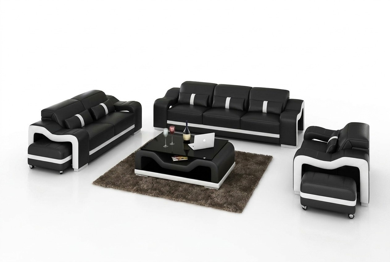 Modern sofa set 3+1+1 complete furniture set new living room