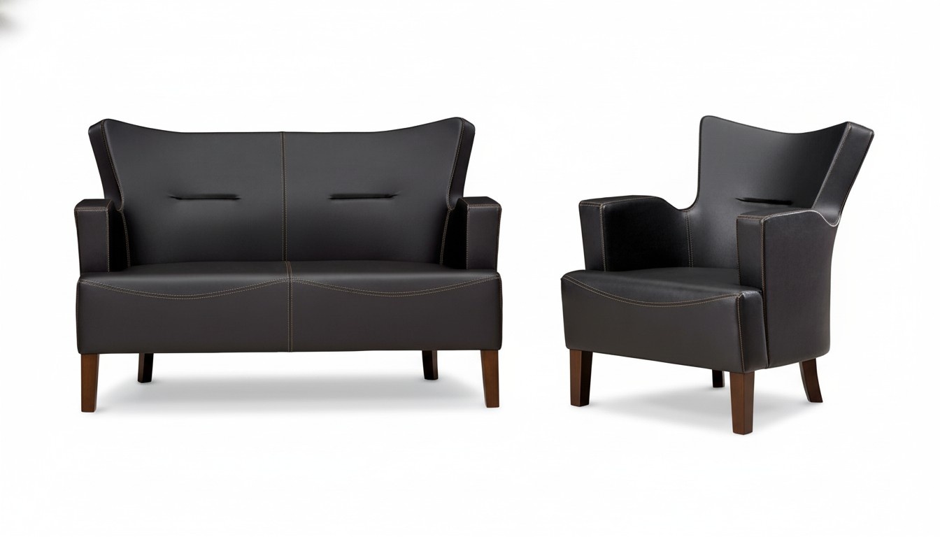 Modern designer sofa set 2-seater luxury upholstered armchair 2+1 set