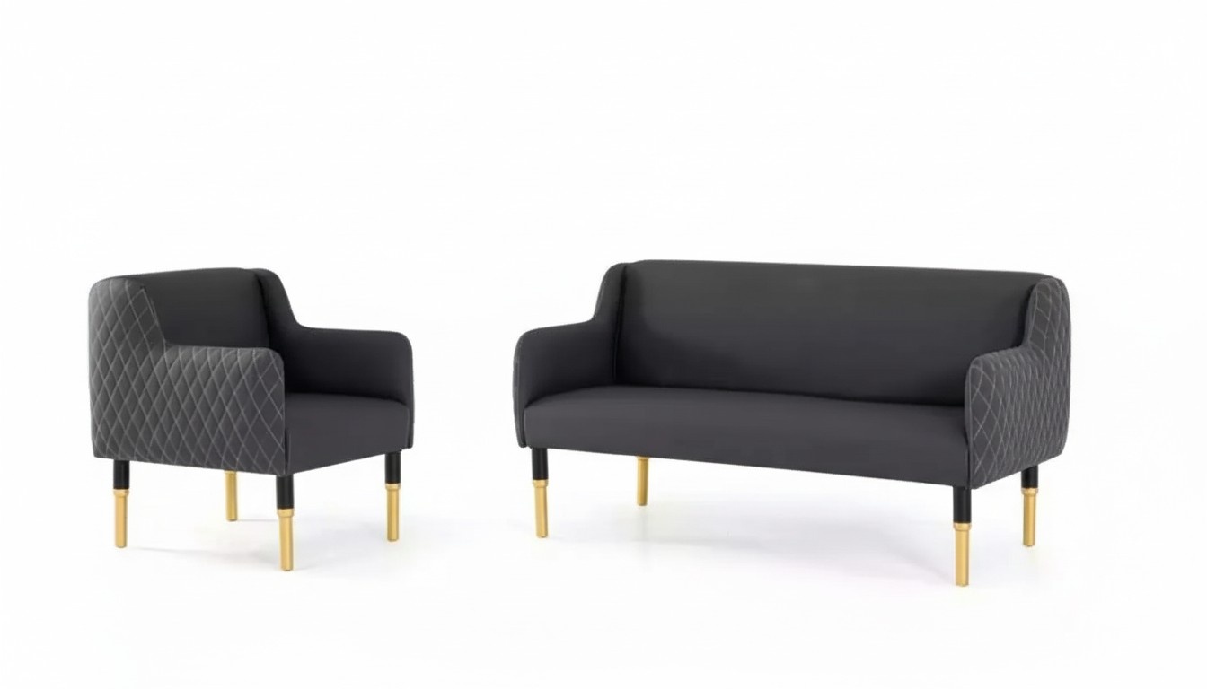 Sofa set stainless steel furniture Sofa set two-seater single-seater armchair Upholstery